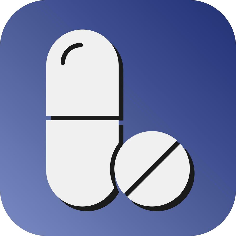 Tabletten Vektor Glyphe Gradient Hintergrund Symbol zum persönlich und kommerziell verwenden.