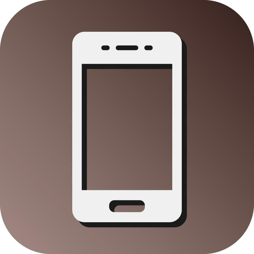 telefon vektor glyf lutning bakgrund ikon för personlig och kommersiell använda sig av.