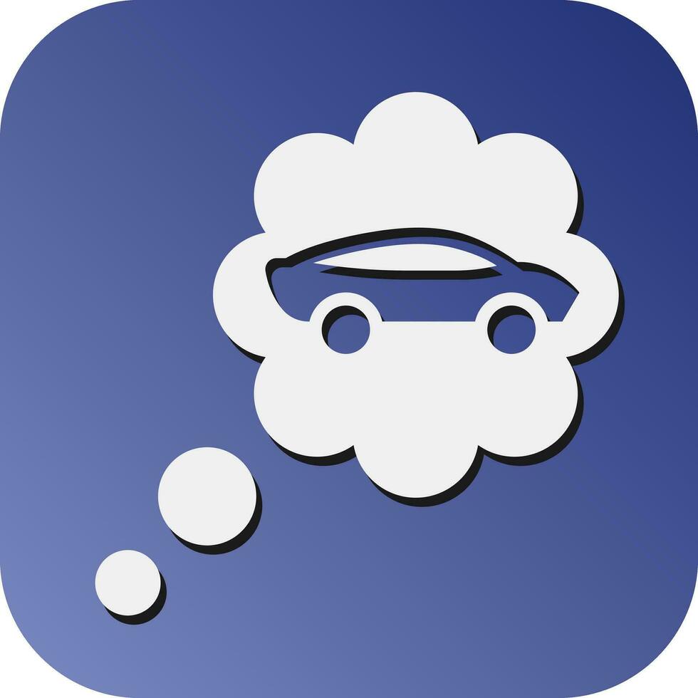 Traum Auto Vektor Glyphe Gradient Hintergrund Symbol zum persönlich und kommerziell verwenden.
