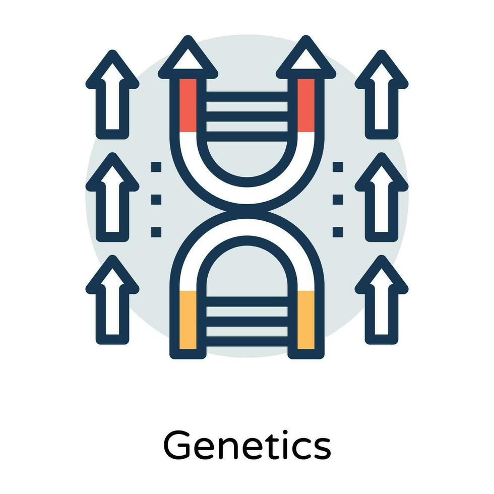 trendige DNA-Konzepte vektor