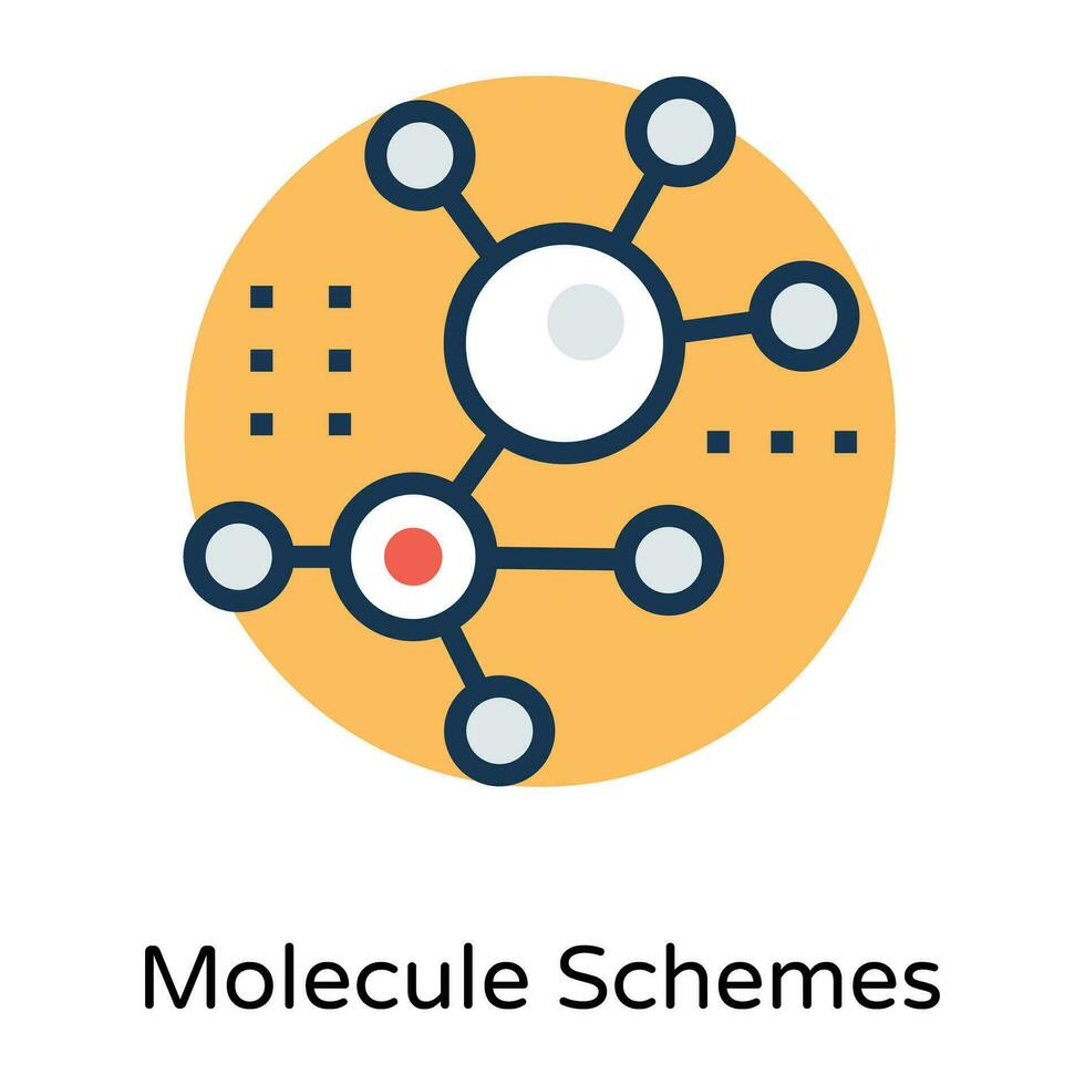 trendige Molekularstruktur vektor