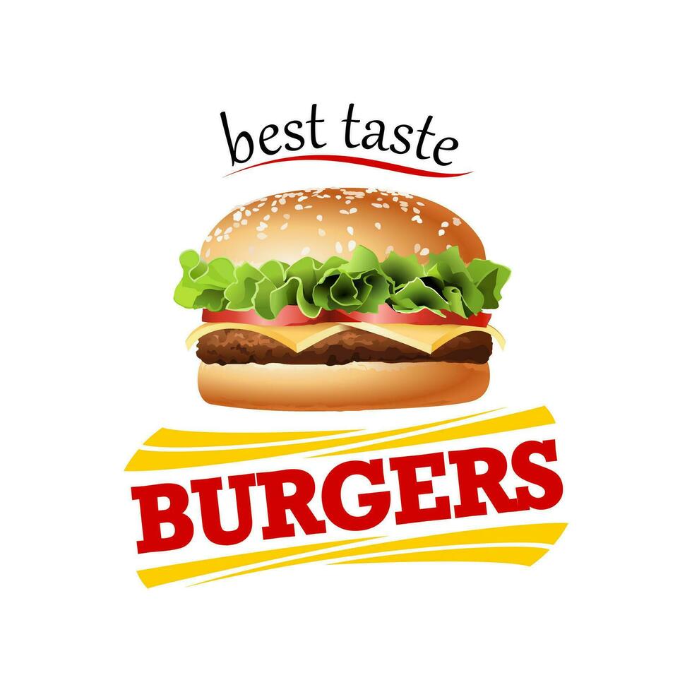 Burger Vektor Logo.