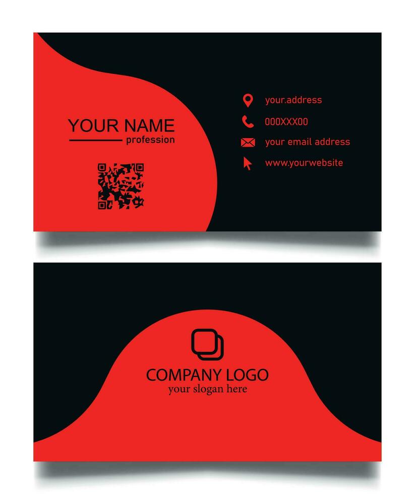 professionell minimal företag kort design. professionell stationär varumärke identitet företag kort. vektor