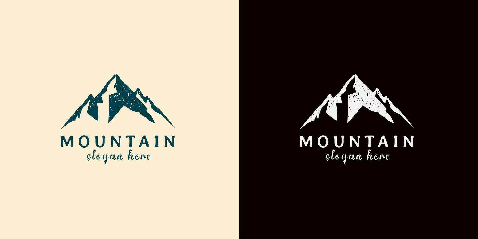 berg logotyp abstrakt vektor design. logotyp mall för extrem sport, klättrare, natur äventyr, upptäcktsresande