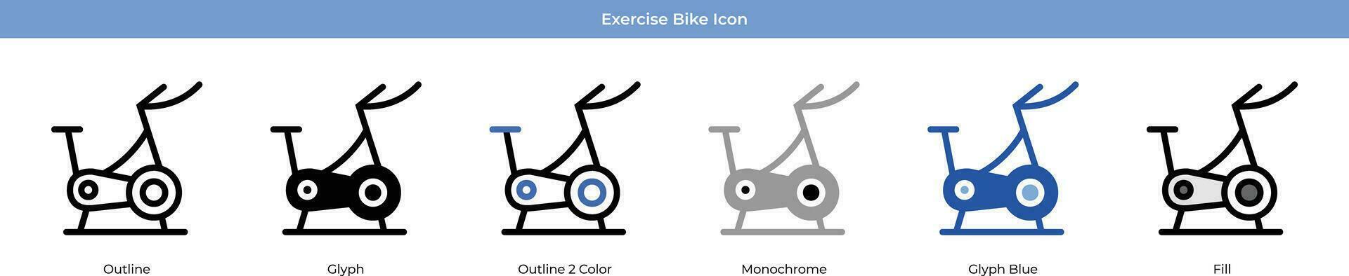 övning cykel vektor ikon