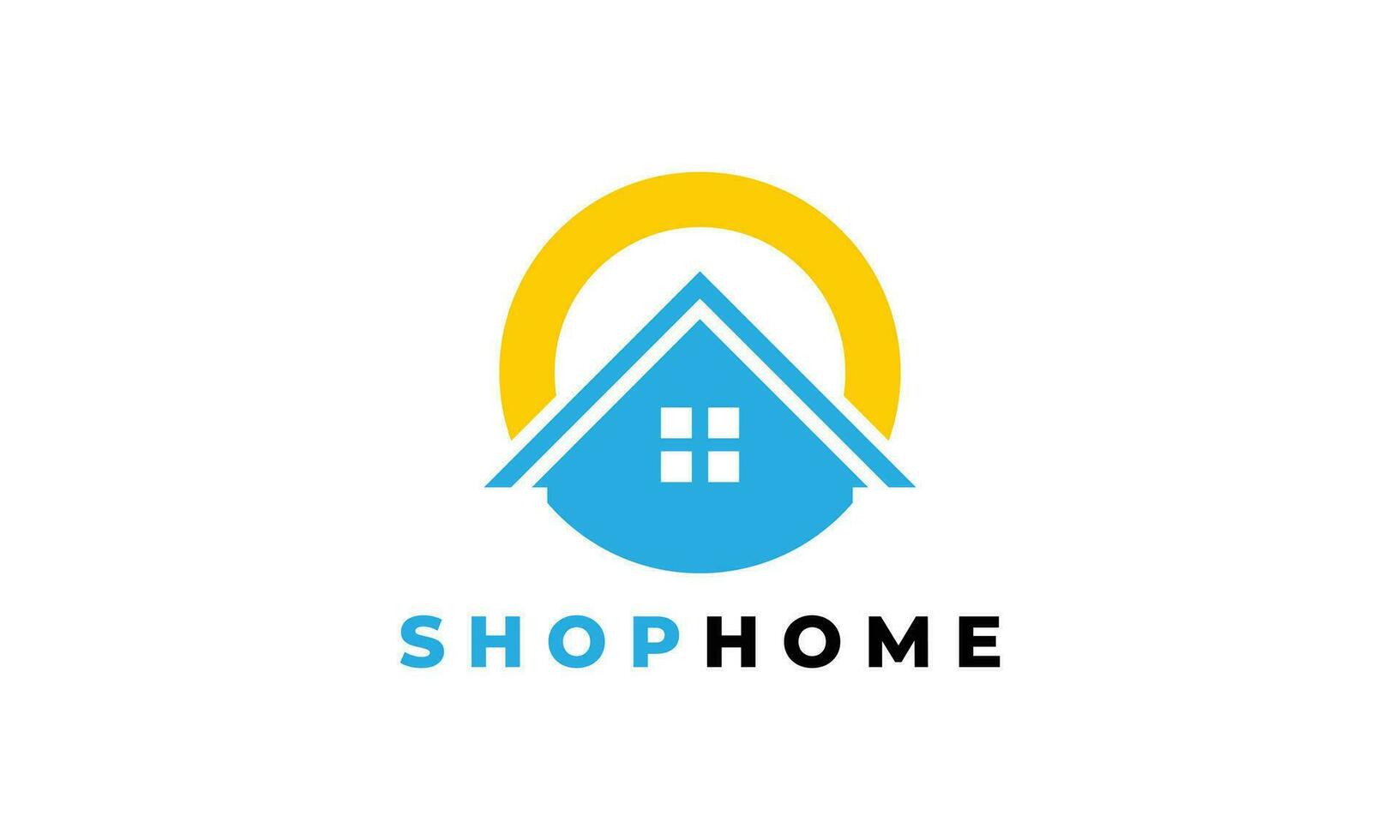 minimalistisk logotyp hus affär marknadsföra försäljning uppkopplad företag begrepp modern symbol verklig egendom byggnad bostads- fast egendom företag arkitektur handel vektor
