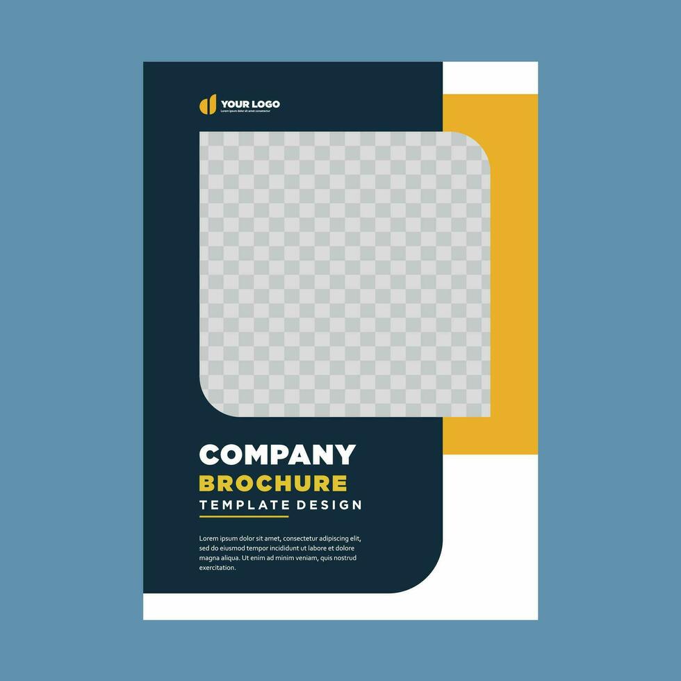omslag företag profil eller broschyr mall layout design vektor