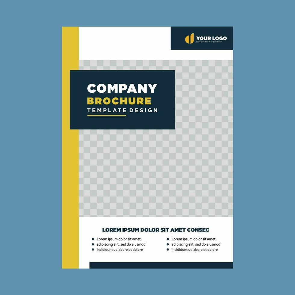 omslag företag profil eller broschyr mall layout design vektor