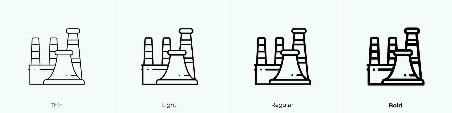 Leistung Pflanze Symbol. dünn, Licht, regulär und Fett gedruckt Stil Design isoliert auf Weiß Hintergrund vektor