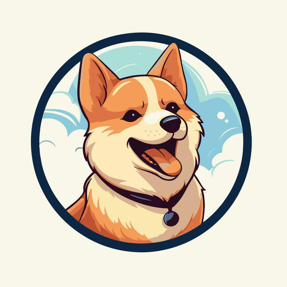 ai generiert drucken süß und flauschige Katze, pommern, Welpe, Shiba inu Illustration Symbol einstellen bunt vektor