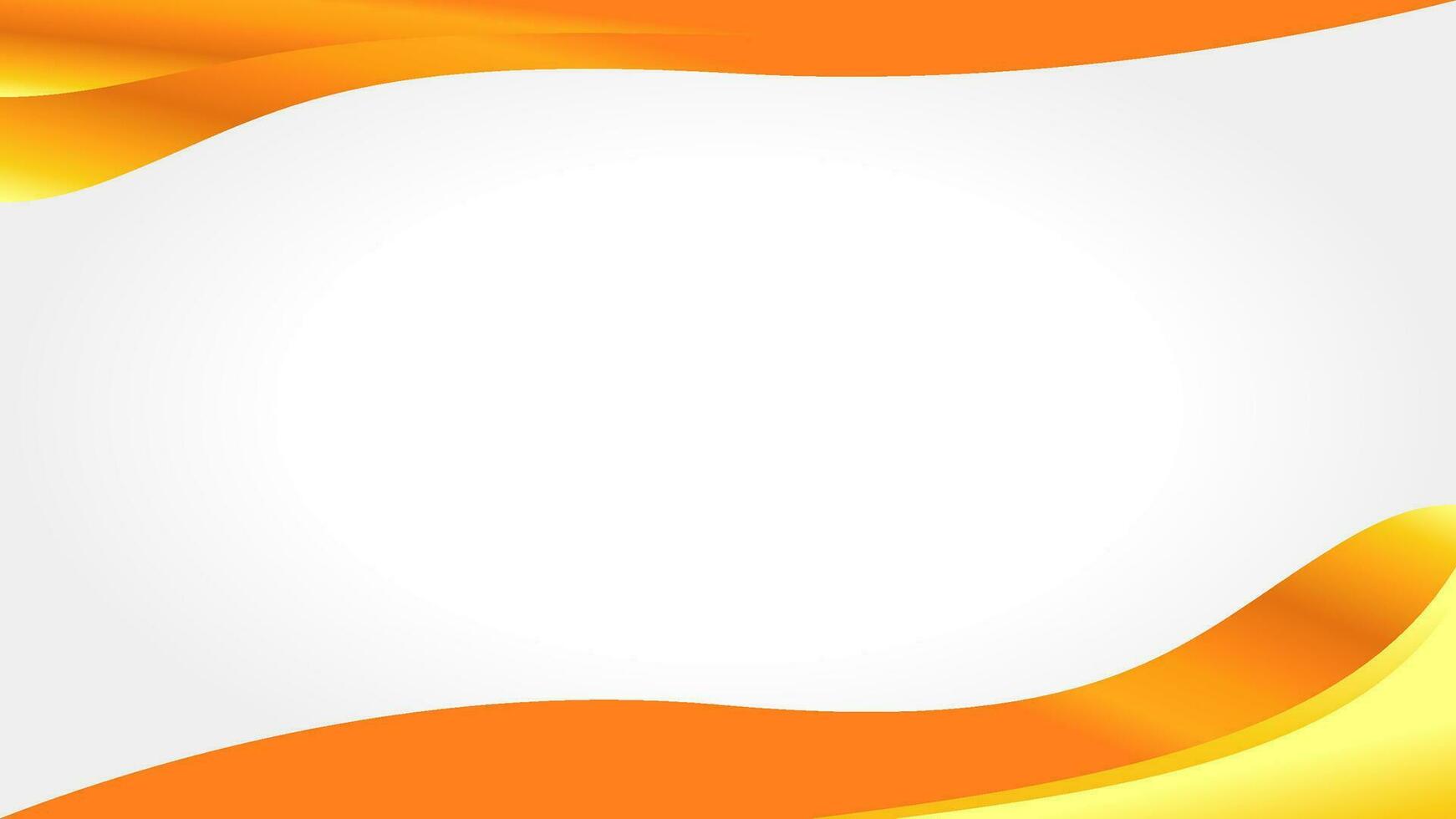 abstrakt Orange wellig Hintergrund. Orange Hintergrund mit golden Linie. abstrakt Orange Hintergrund mit Band Gold Linie. Banner Vektor Vorlage Design.