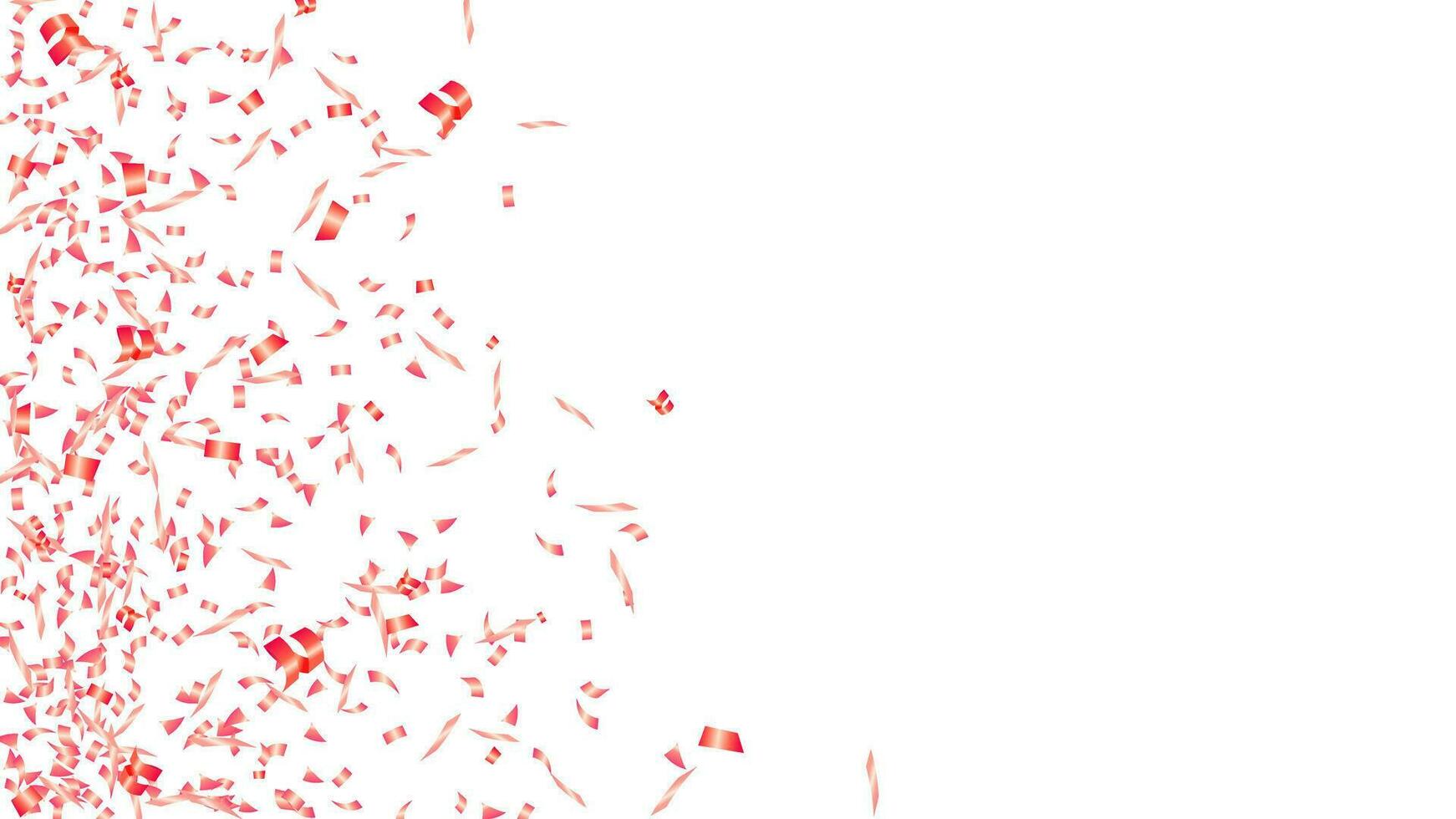 hjärtans dag rosa konfetti. hälsning kort, födelsedag fest, festival och firande vektor