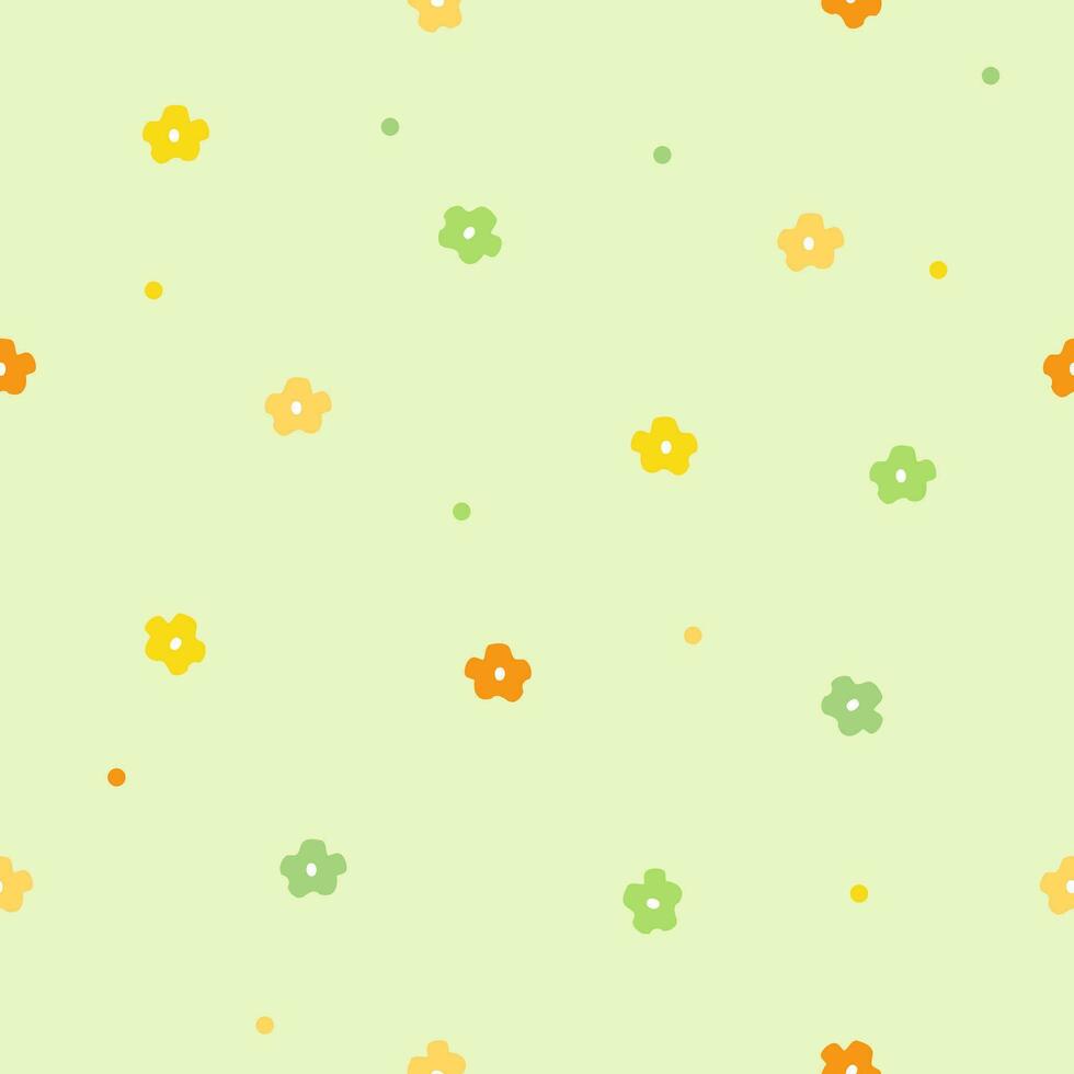 einfach Blumen- nahtlos Muster Textur Hintergrund vektor