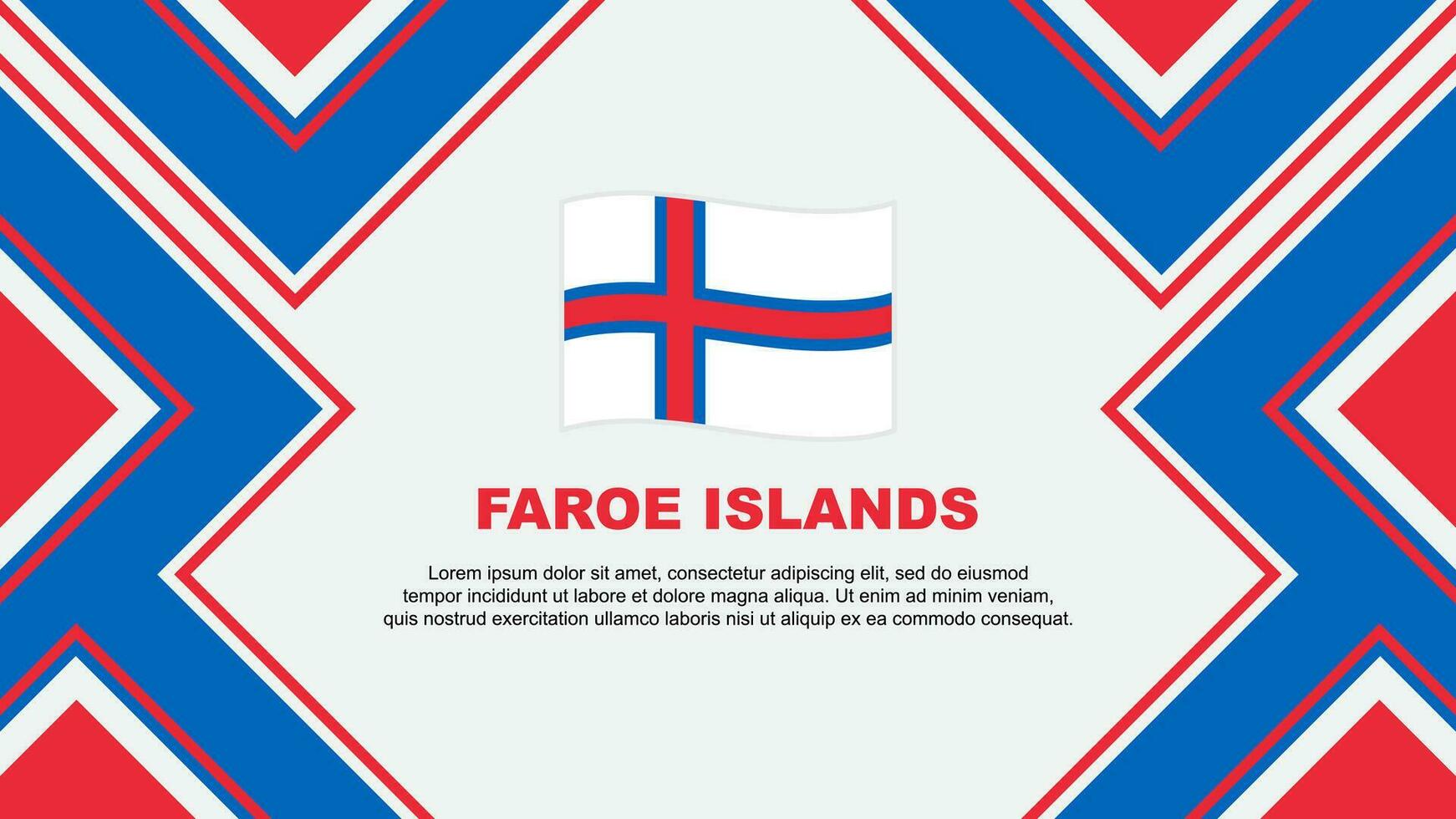 faroe öar flagga abstrakt bakgrund design mall. faroe öar oberoende dag baner tapet vektor illustration. faroe öar vektor