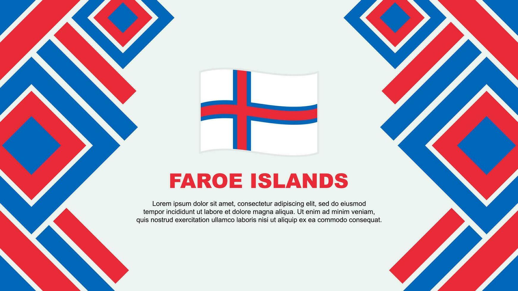 faroe öar flagga abstrakt bakgrund design mall. faroe öar oberoende dag baner tapet vektor illustration. faroe öar