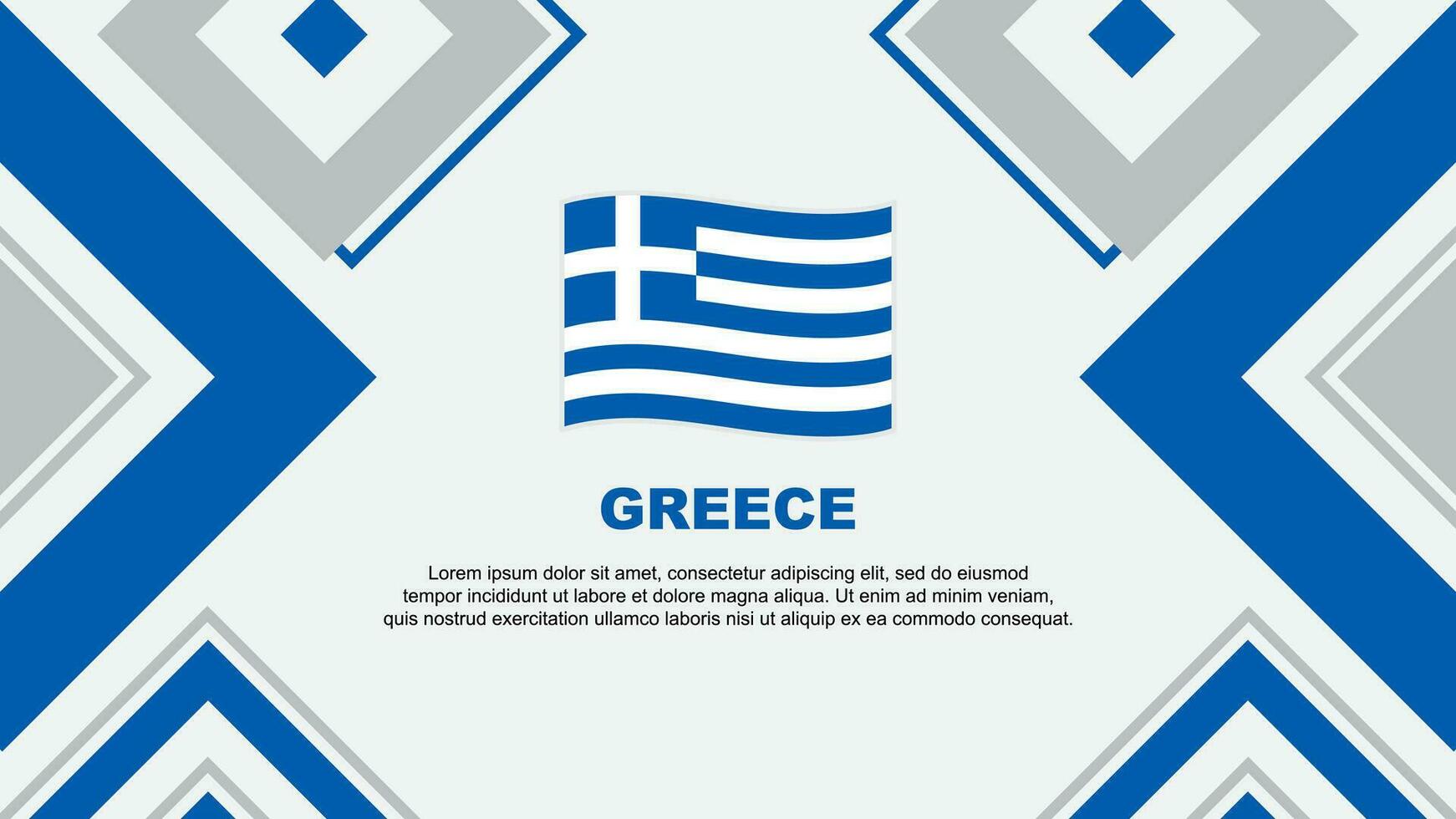 Griechenland Flagge abstrakt Hintergrund Design Vorlage. Griechenland Unabhängigkeit Tag Banner Hintergrund Vektor Illustration. Griechenland Unabhängigkeit Tag