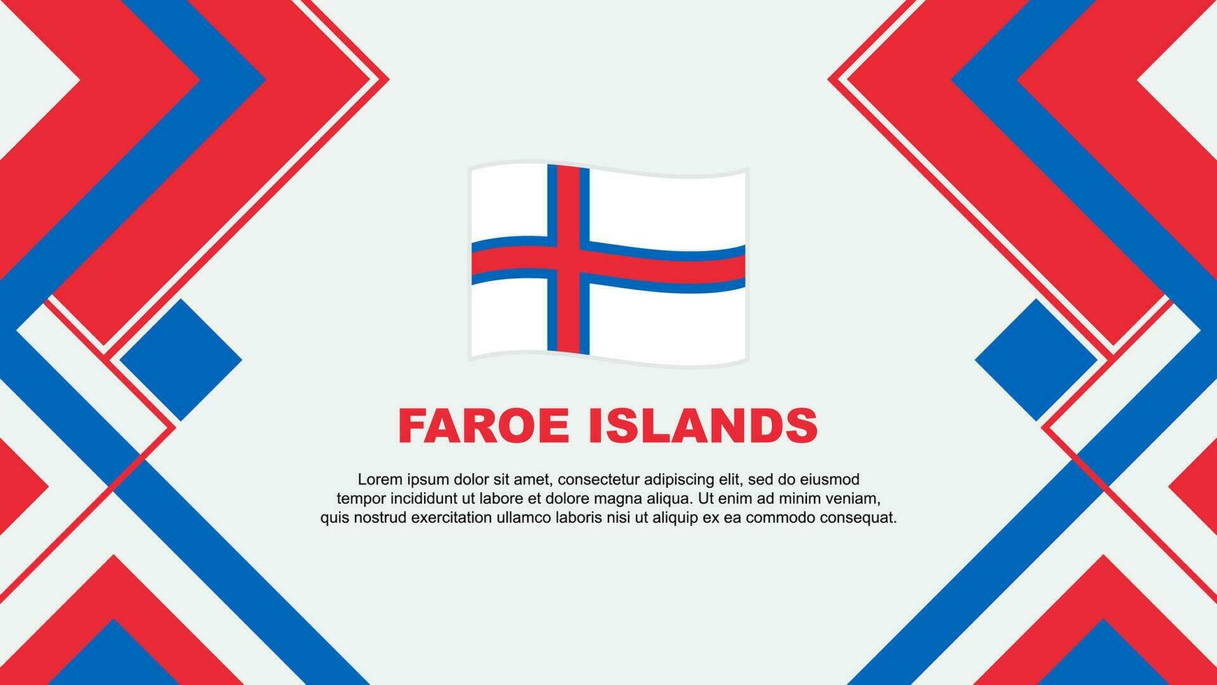 faroe öar flagga abstrakt bakgrund design mall. faroe öar oberoende dag baner tapet vektor illustration. faroe öar baner