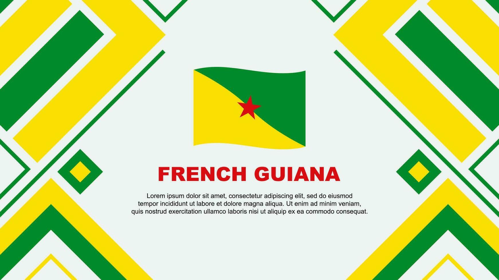 franska Guyana flagga abstrakt bakgrund design mall. franska Guyana oberoende dag baner tapet vektor illustration. franska Guyana flagga