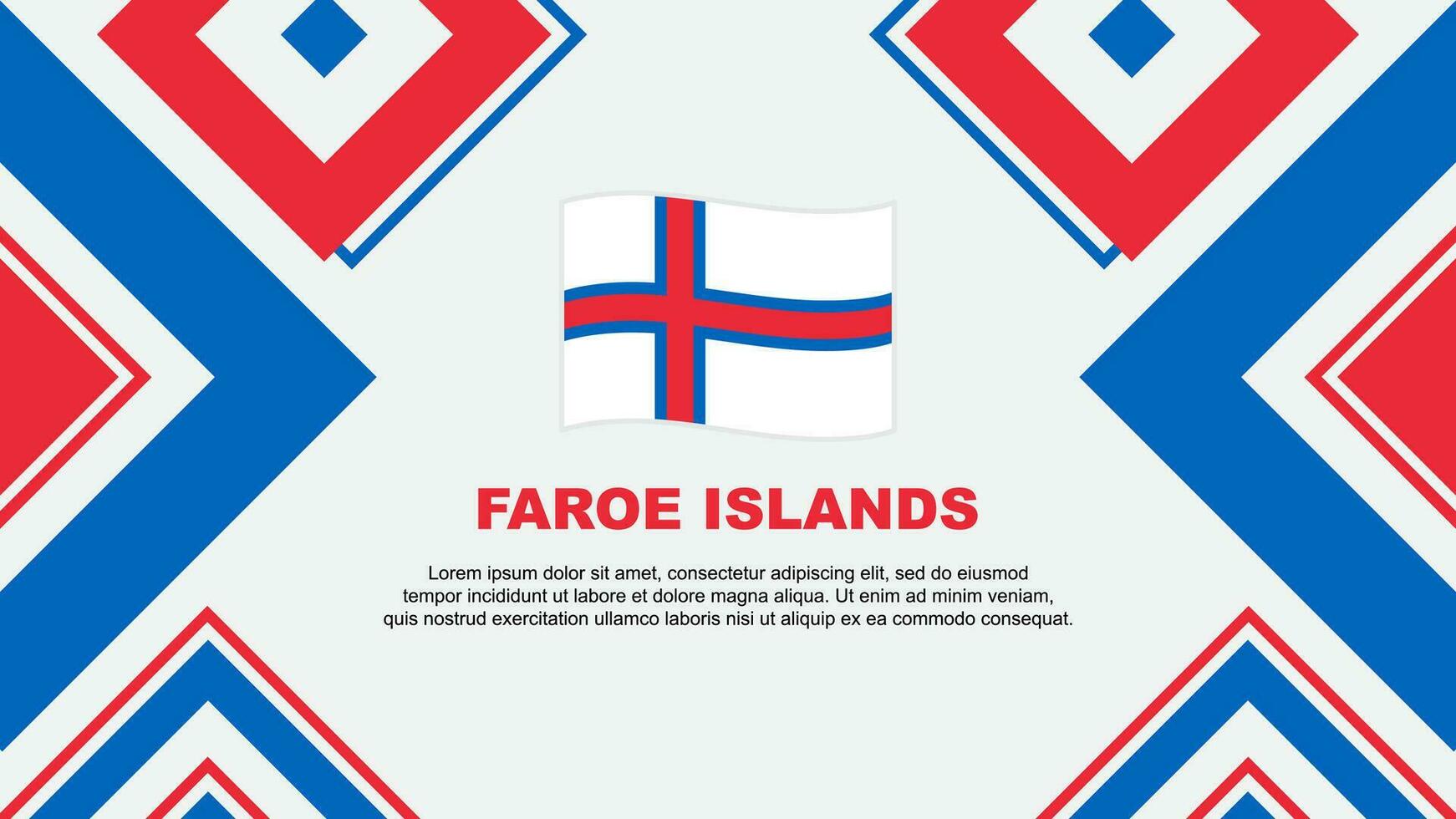 faroe öar flagga abstrakt bakgrund design mall. faroe öar oberoende dag baner tapet vektor illustration. faroe öar oberoende dag