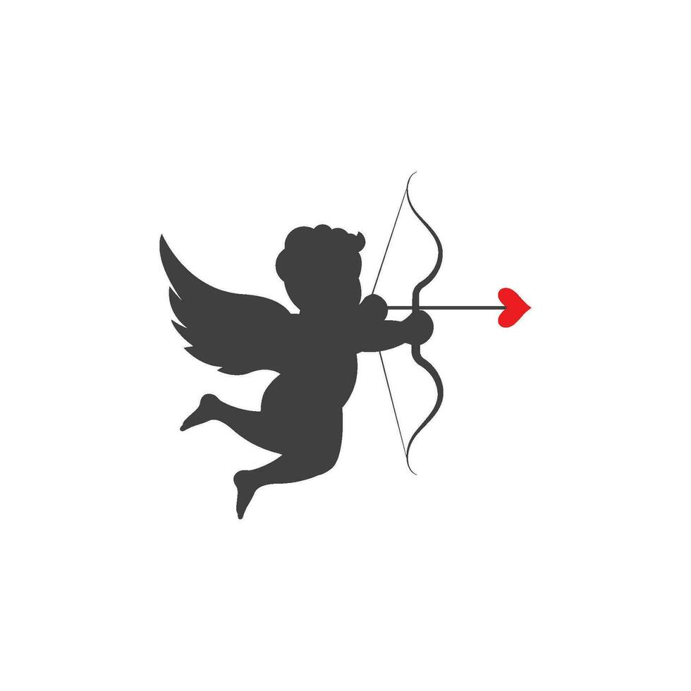 Engel Liebe Vektor Symbol Illustration