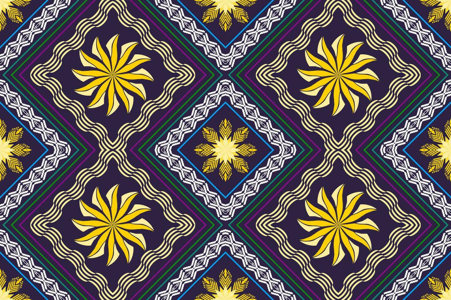 geometriska etniska orientaliska traditionell konst pattern.figure tribal broderi style.design för bakgrund, tapeter, kläder, inslagning, tyg, element,, vektorillustration. vektor