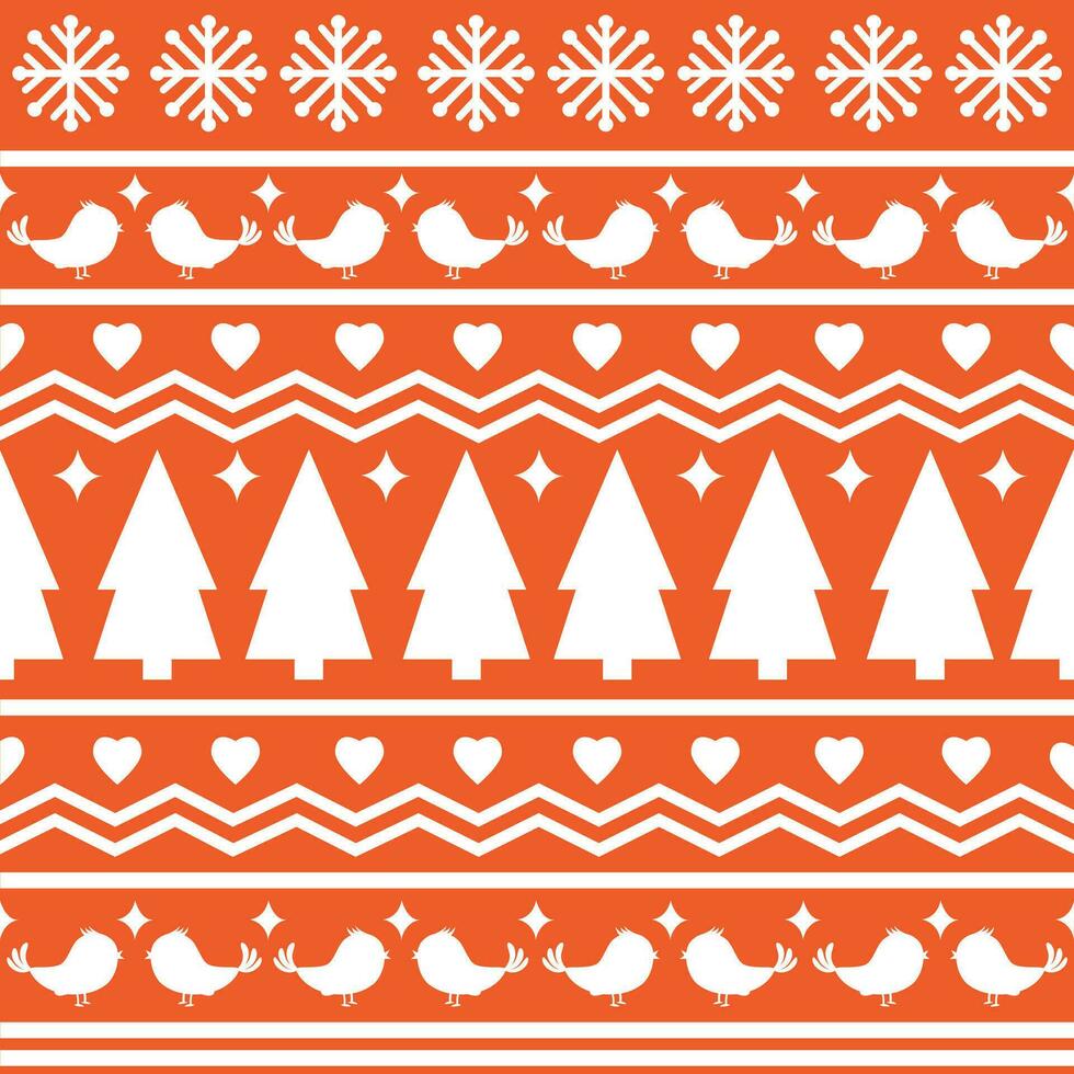nahtlos skandinavisch Muster zum Weihnachten und Neu Jahr zum Winter Hut, hässlich Pullover, Jumper, Papier oder andere Entwürfe. vektor