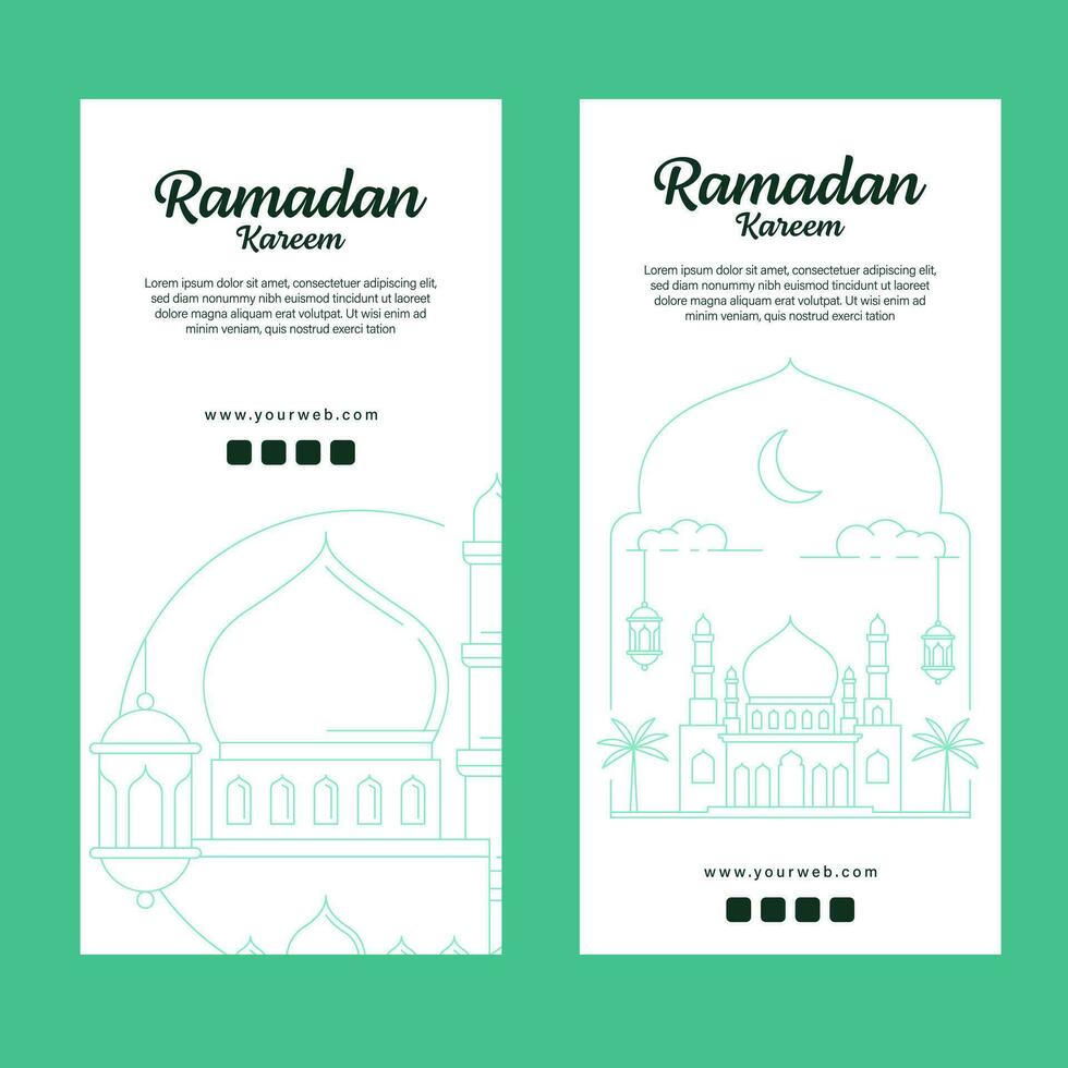 Ramadan kareem Banner Vorlage Vektor Design