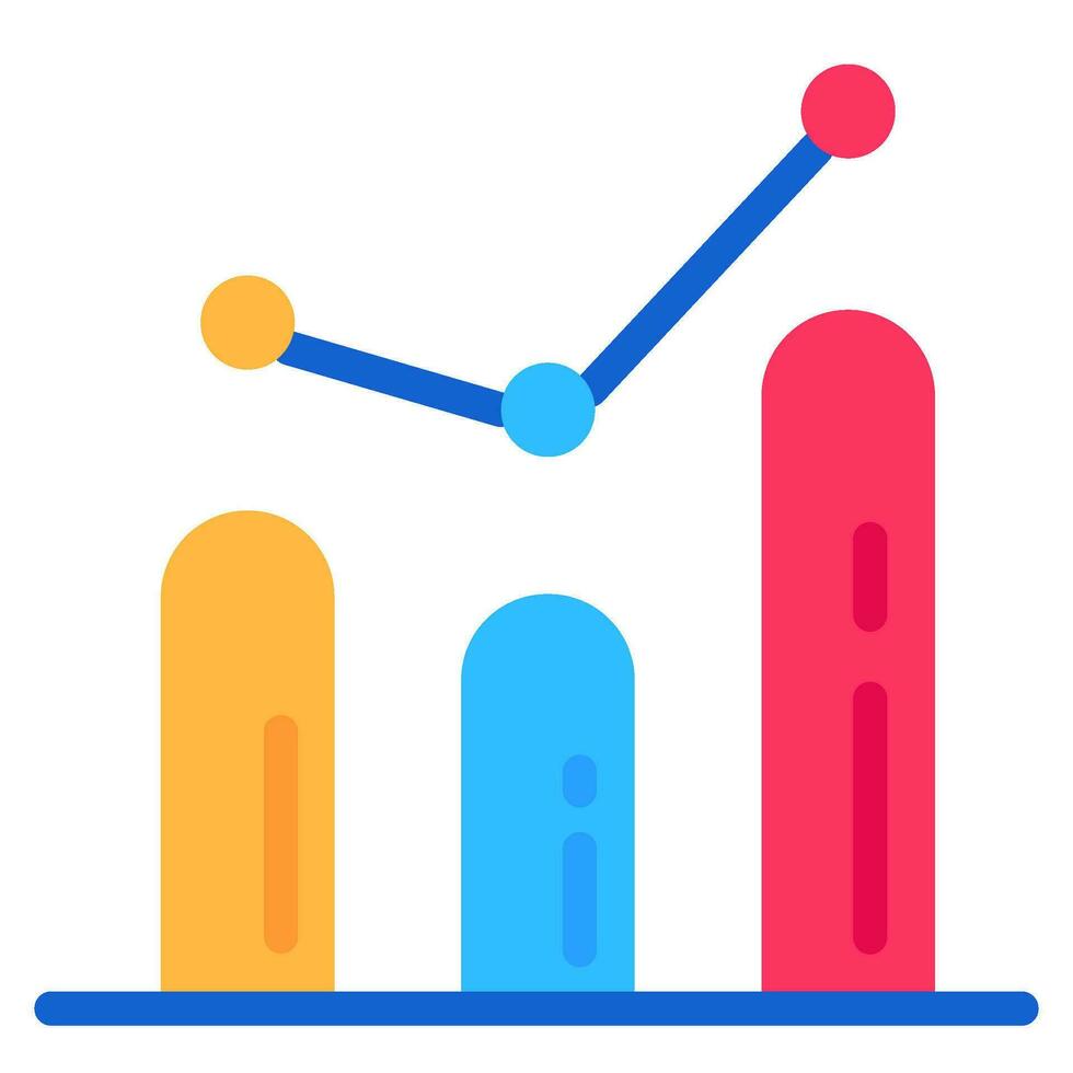 online Geschäft Statistiken Diagramm eben Symbol vektor