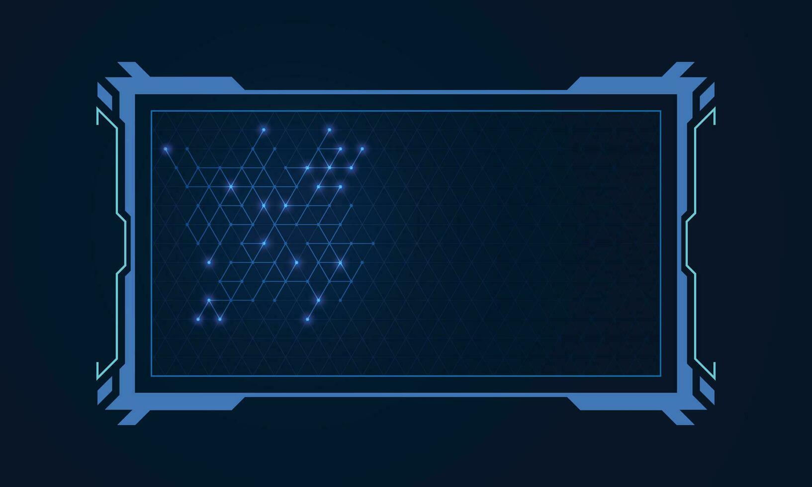 abstrakt hud ui gui framtida futuristiskt skärmsystem virtuell design vektor