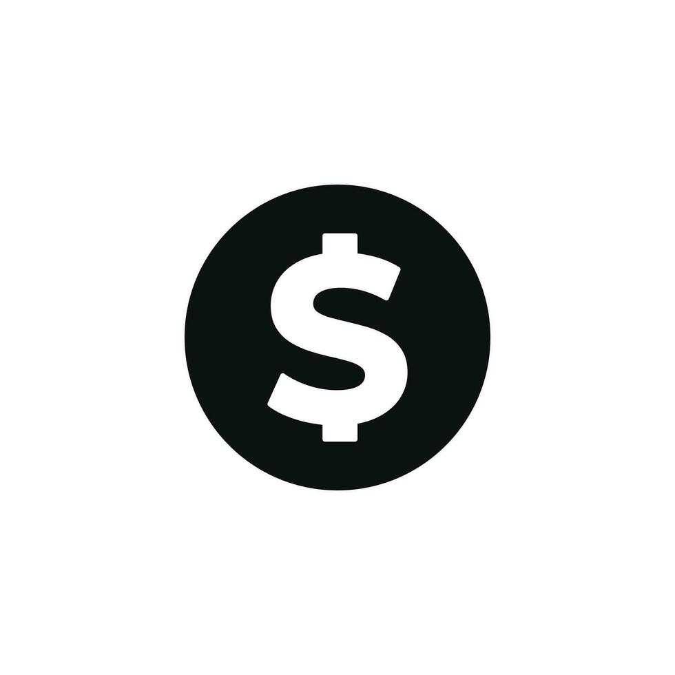 pengar ikonen isolerad på vit bakgrund vektor