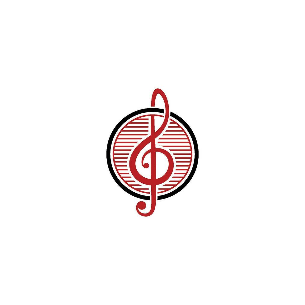 Musik- Logo Design Vorlage. Musik- Hinweis unterzeichnen. Musical Symbol. kreativ Konzept zum Unterhaltung Logo vektor