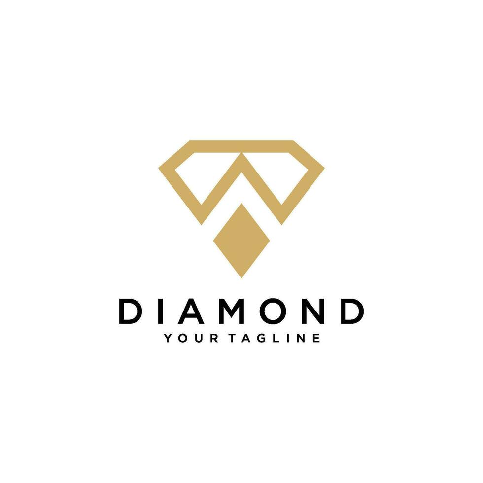 diamant logotyp mall vektor ikon illustration design