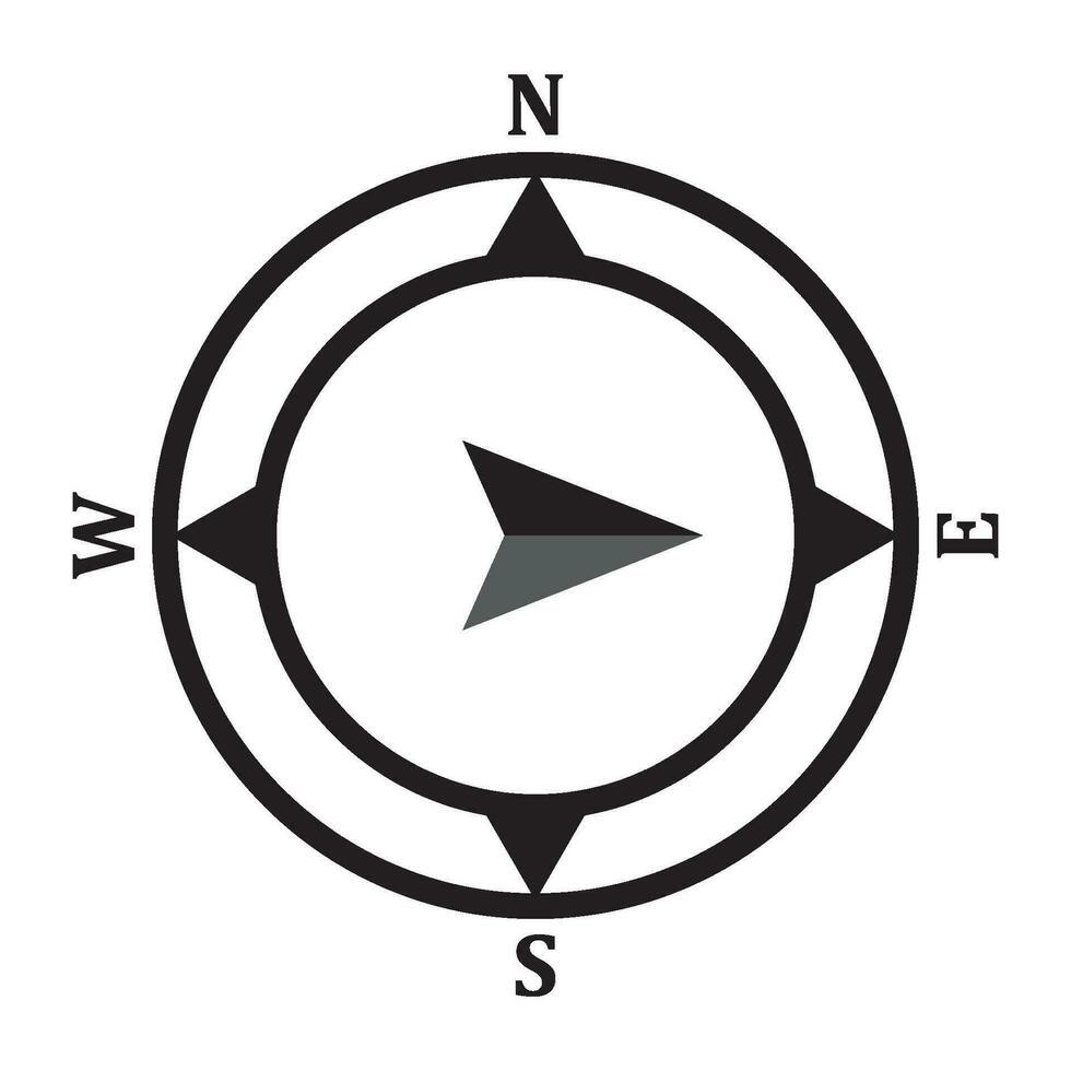 Kompass-Symbolvektor vektor