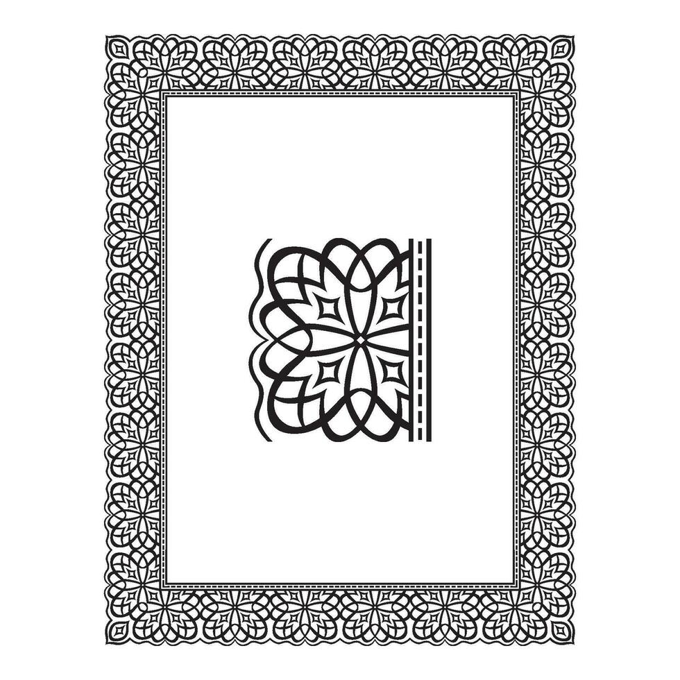 Jahrgang Blumen- klassisch kalligraphisch retro Vignette scrollen Frames Zier Design Elemente schwarz und Farbe einstellen isoliert Vektor