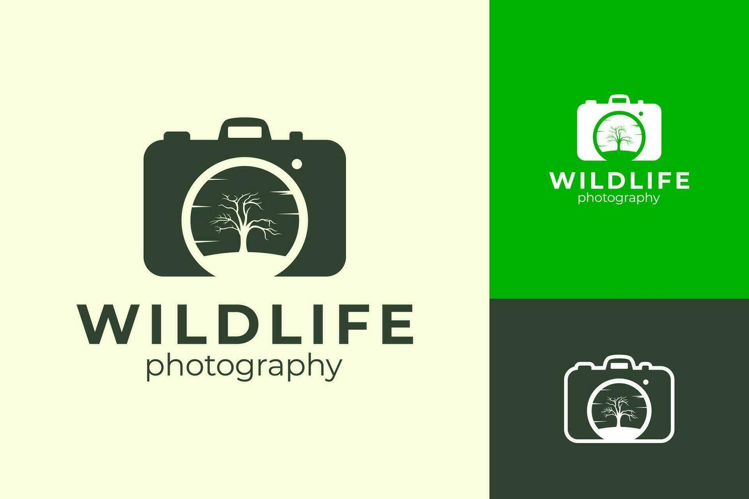 vild natur Foto träd natur skog landskap logotyp design vektor