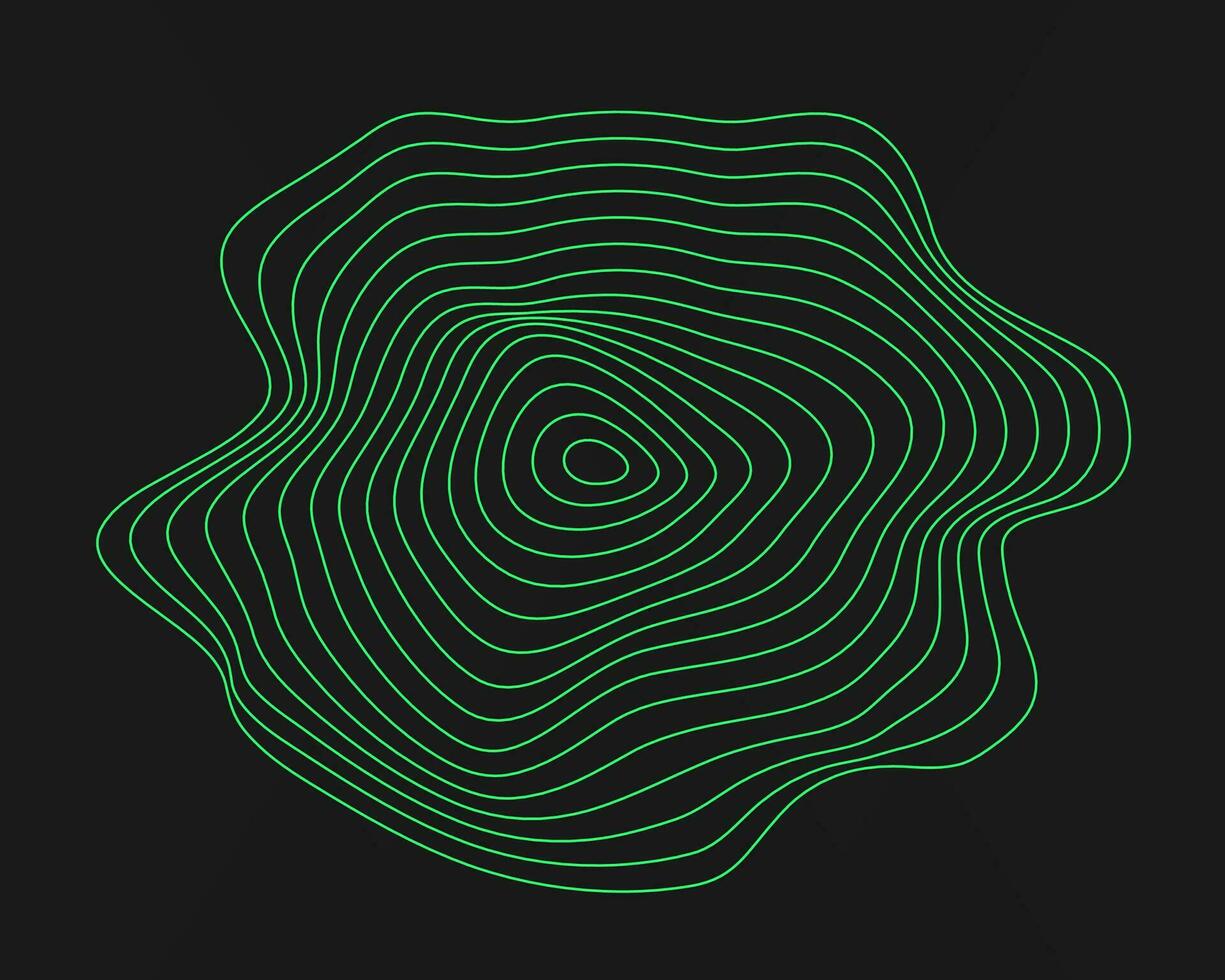 cyber geometri y2k element. cyberpunk form. isolerat stil på svart bakgrund. vektor trendig illustration.
