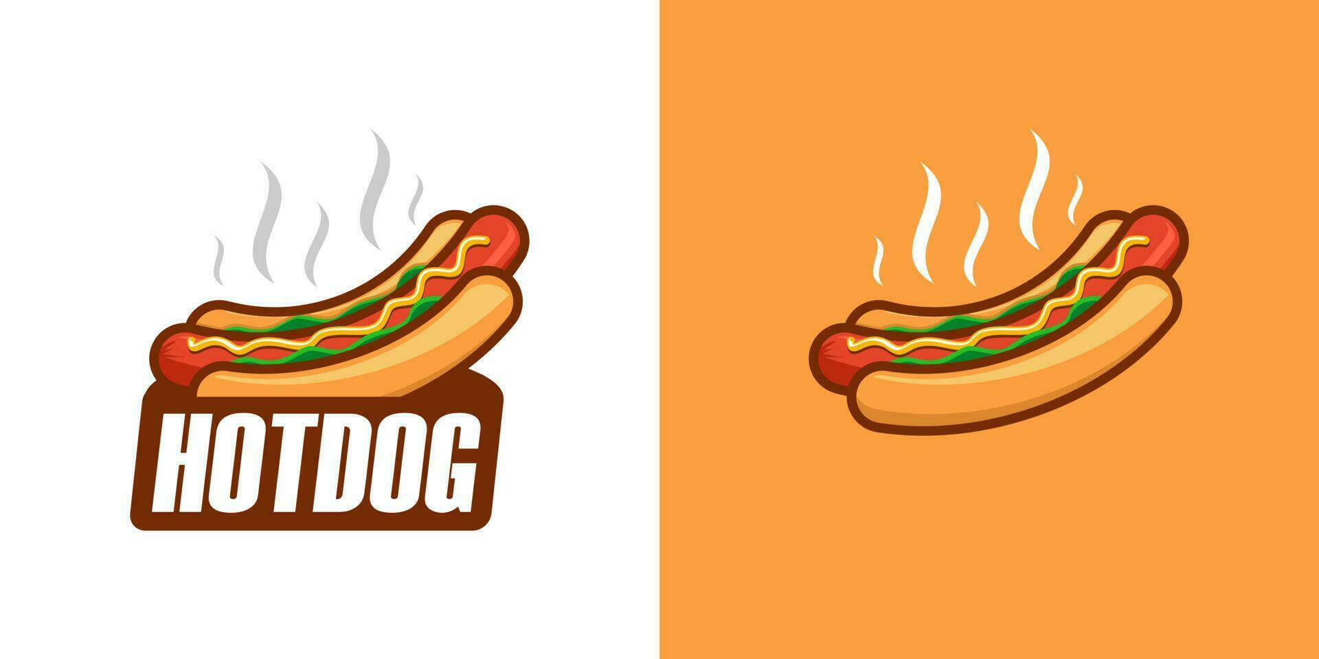 Hotdog-Logo-Vektor vektor