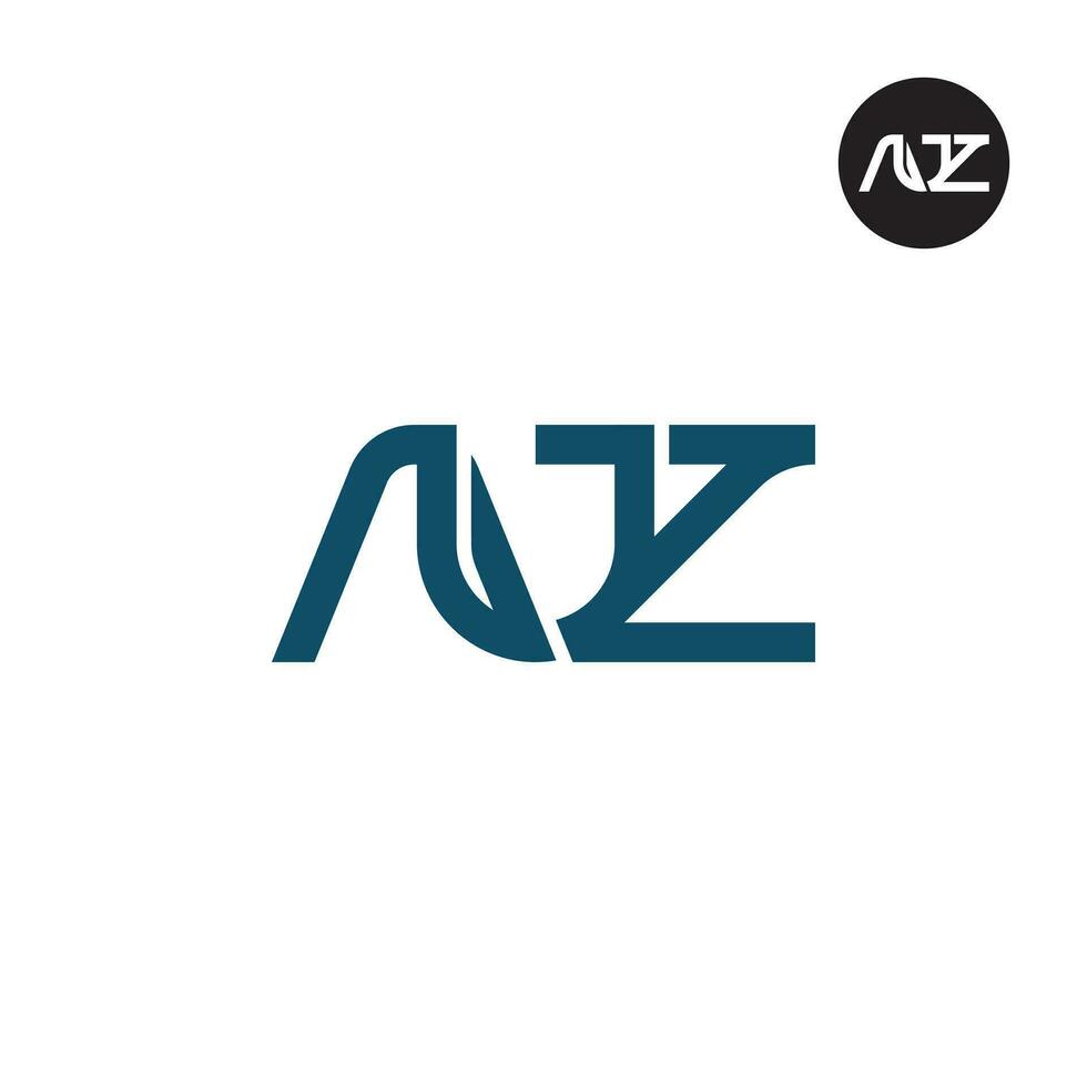Brief auz Monogramm Logo Design vektor