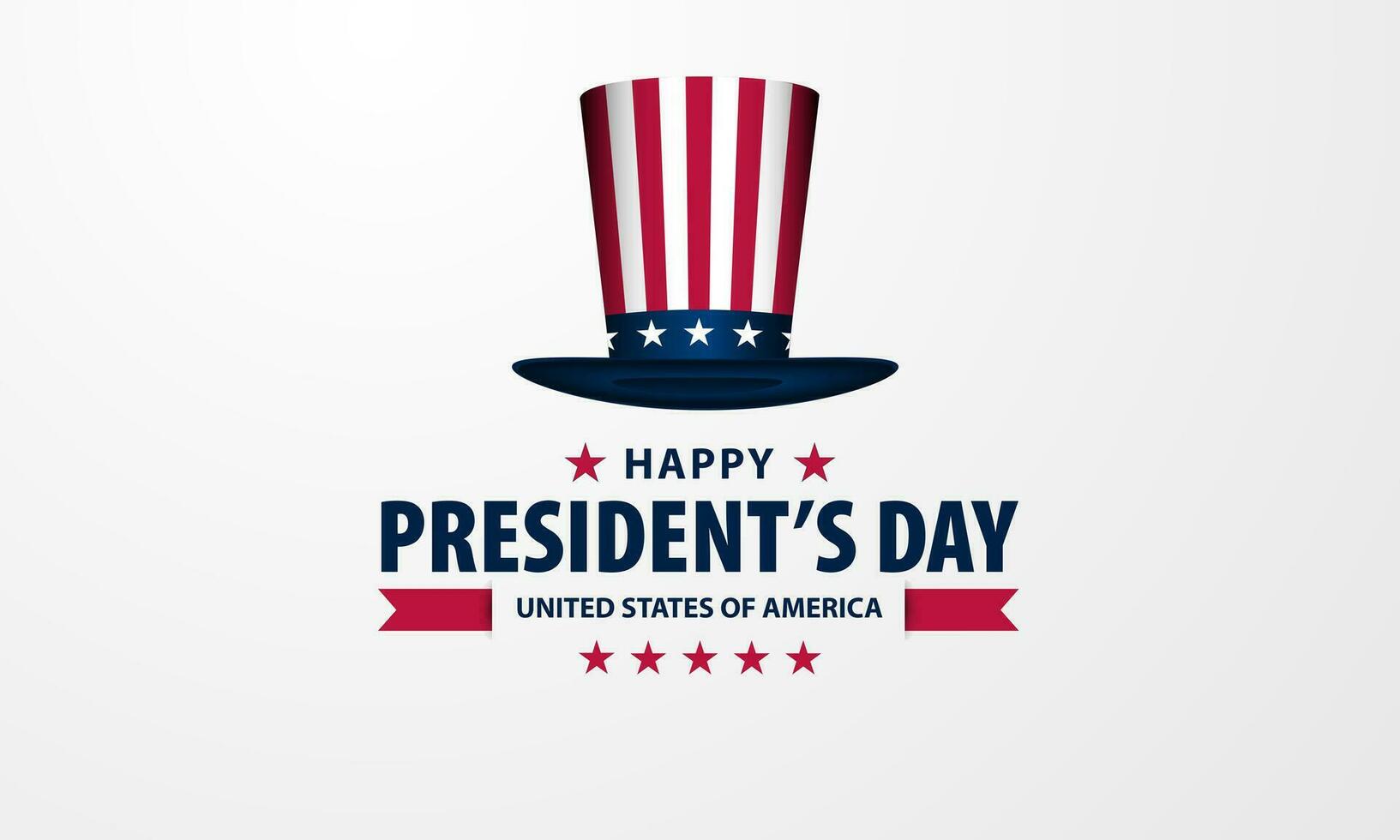glücklich des Präsidenten Tag Hintergrund Design. Banner, Poster, Gruß Karte. Vektor Illustration