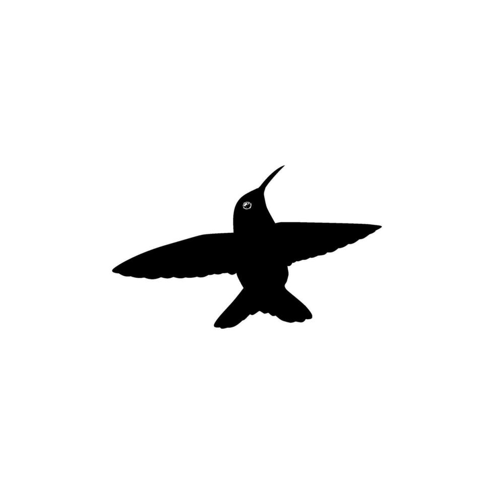 fliegend Kolibri Silhouette, können verwenden Kunst Illustration, Webseite, Logo Gramm, Piktogramm oder Grafik Design Element. Vektor Illustration