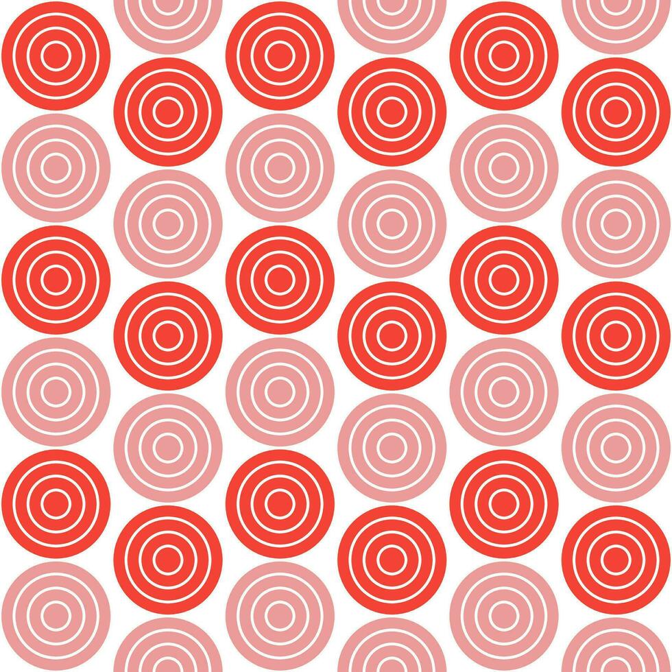 röd skugga cirkel mönster. cirkel vektor sömlös mönster. dekorativ element, omslag papper, vägg kakel, golv kakel, badrum kakel.