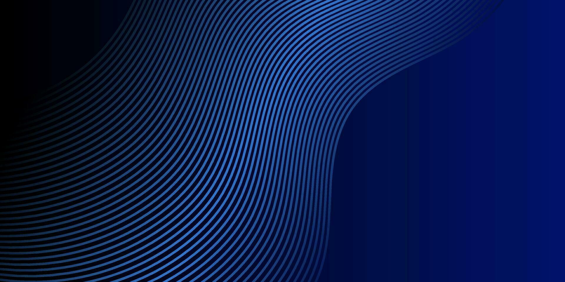 modern elegant dunkel Blau Hintergrund mit glühend Linien vektor