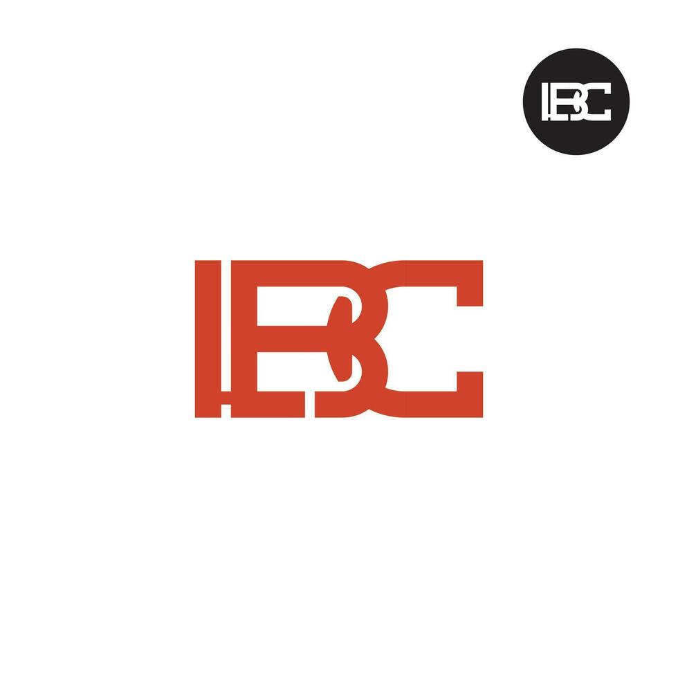 Brief lbc Monogramm Logo Design vektor