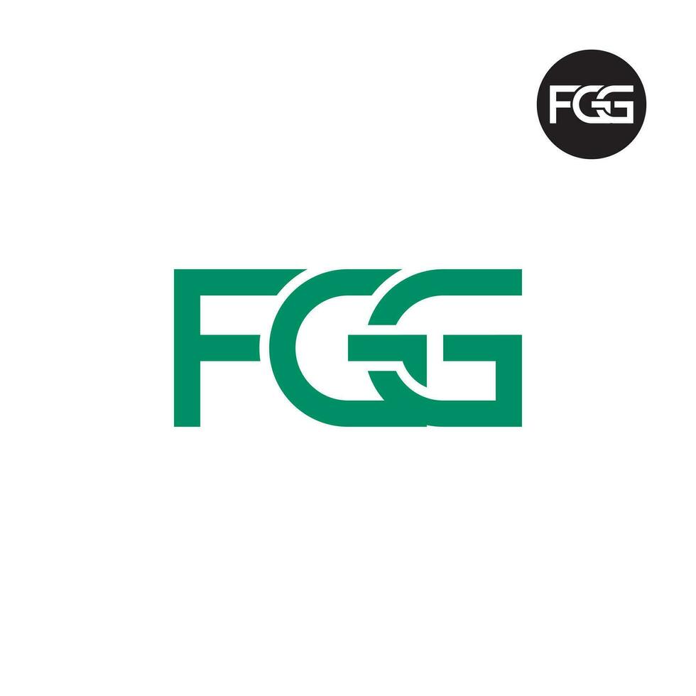 Brief fgg Monogramm Logo Design vektor