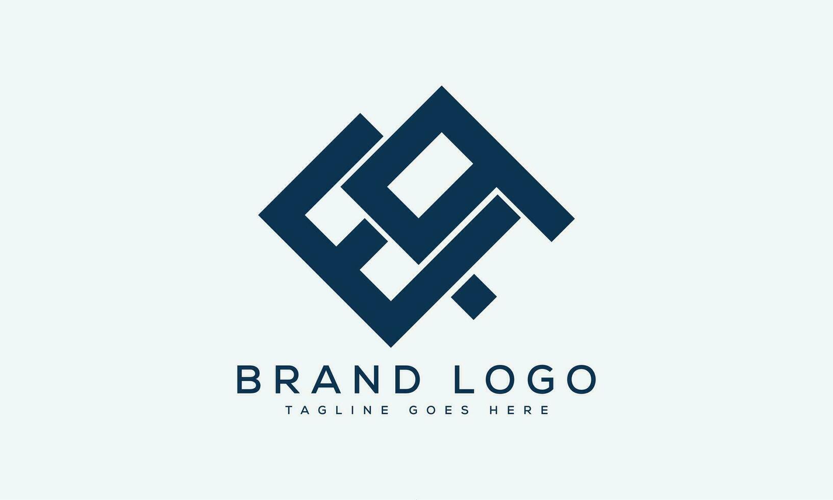 brev ea logotyp design vektor mall design för varumärke.