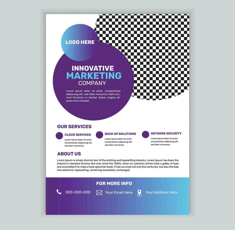 Corporate Business Flyer Design-Vorlage vektor