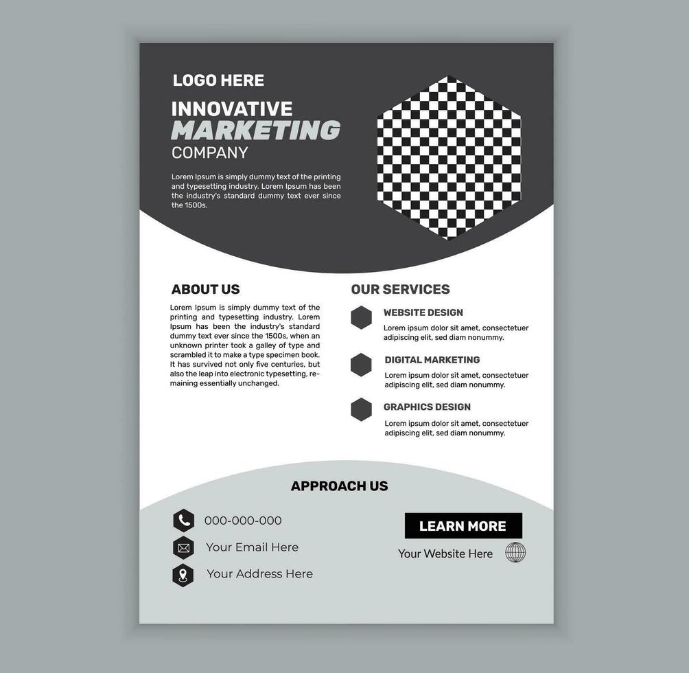 Corporate Business Flyer Design-Vorlage vektor