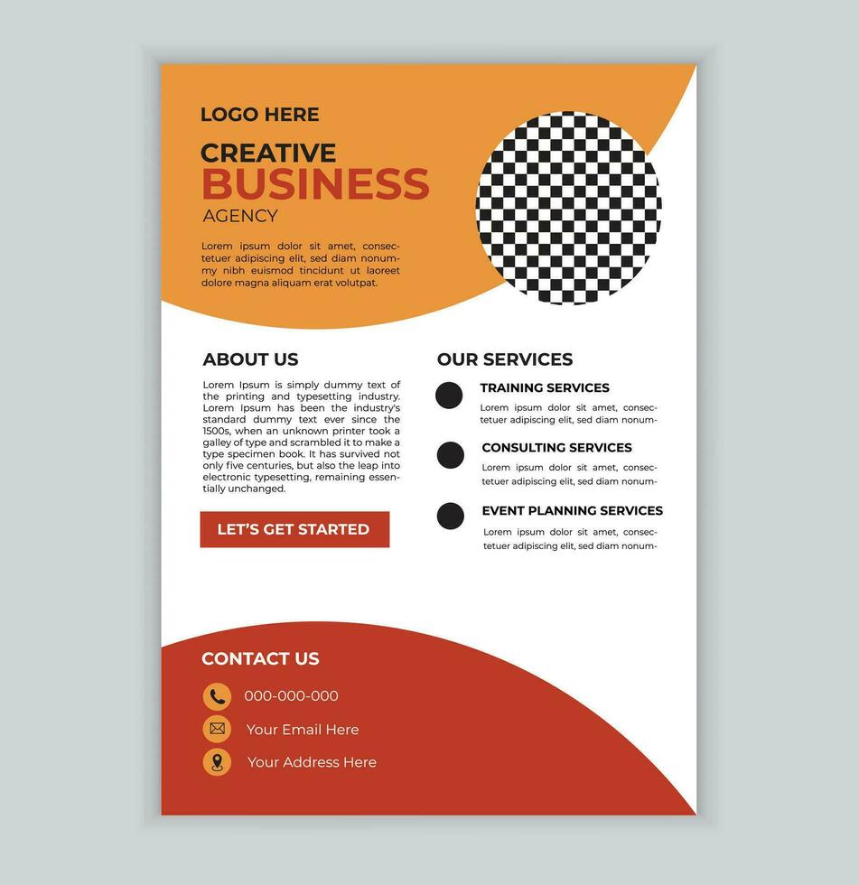 Corporate Business Flyer Design-Vorlage vektor