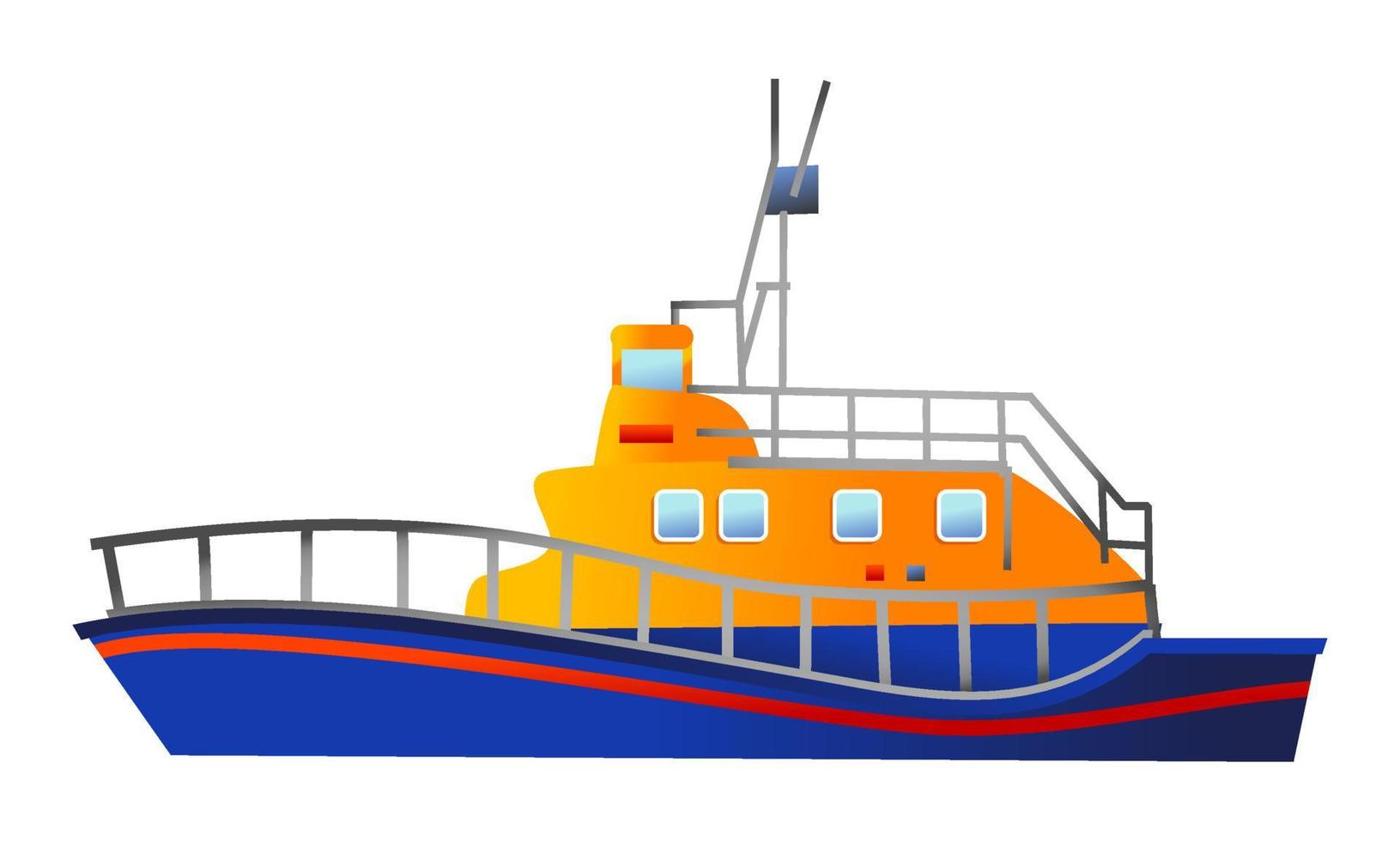 Rettungsboot Notfallrettung Seeschiff vektor