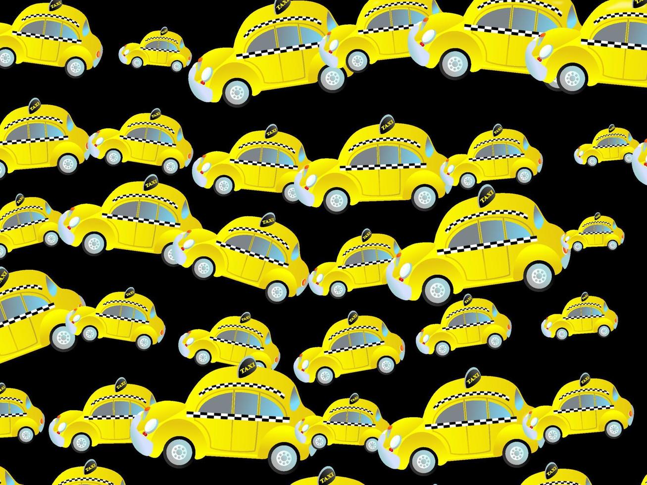 generisches gelbes Taxi Stau Wallpaper vektor